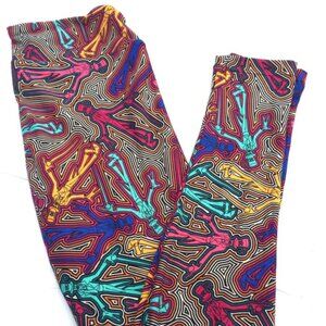 Disney OS One Size Leggings LulaRoe Dr. Facilier Tiana Voodoo Villain Rainbow